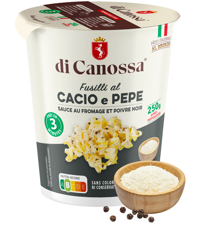 Di Canossa - Les pâtes Cacio e PEPE authentiques & instantanées
