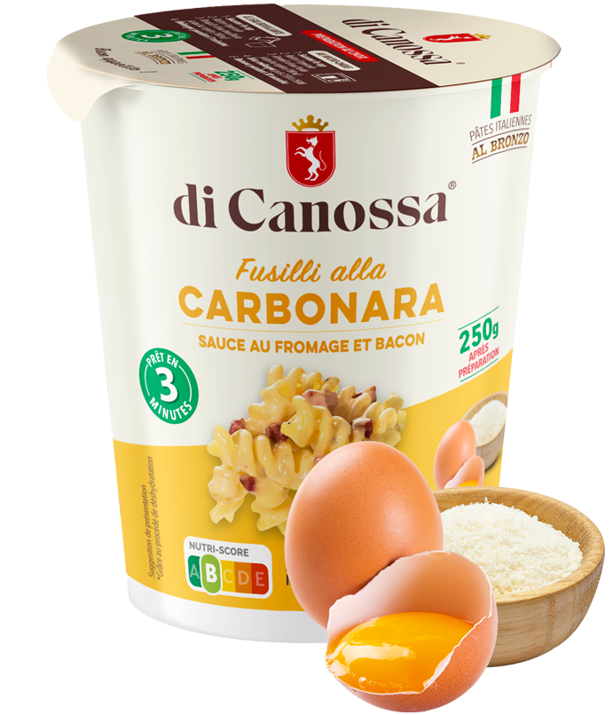 Di Canossa - Les pâtes carbonara authentiques & instantanées