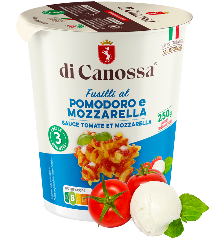 Di Canossa - Les pâtes pomodoro et mozzarella authentiques & instantanées
